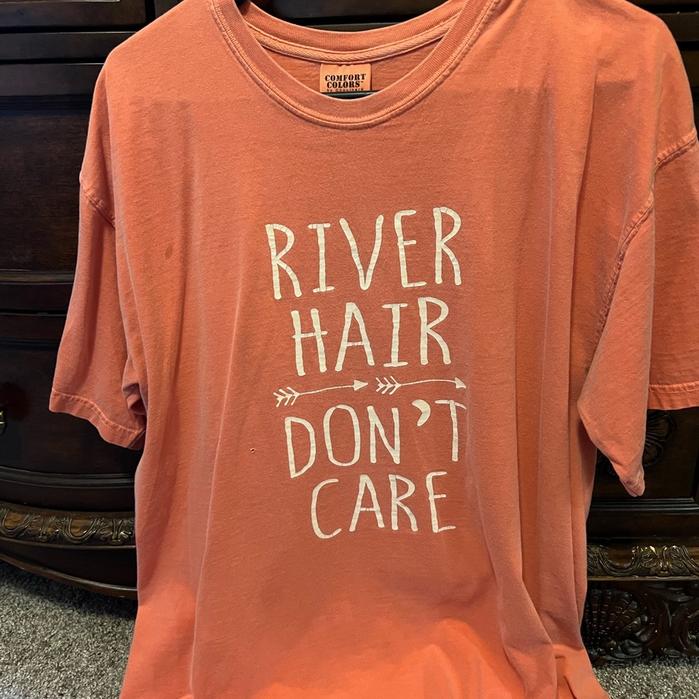 Over sized womens t shirt medium orange